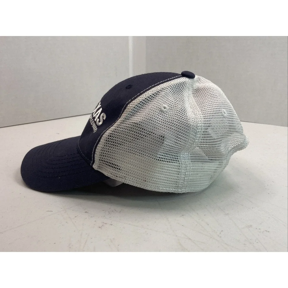Texas Motor Speedway Navy Mesh Hat Cap w/Airplane Fighter Jet Aviation Lapel Pin
